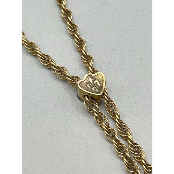 Antique Gold Filled Victorian Watch Locket Chain Opera Necklace Swivel Clip - Picture 4 of 7